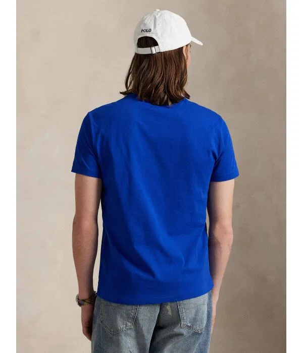 Мужская футболка Custom Slim Fit Polo Ralph Lauren, Fiordaliso — фото 3