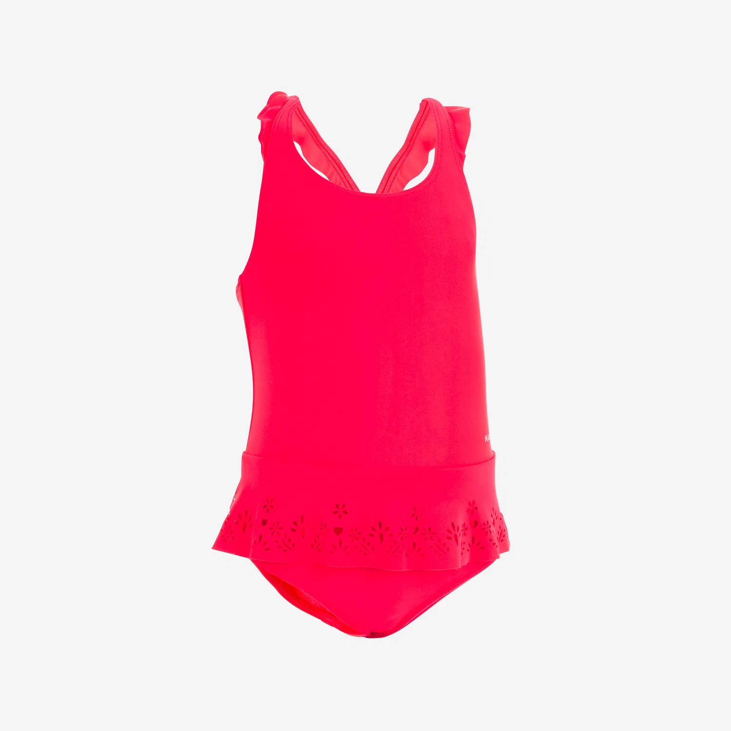 Детский купальник с юбочкой Badeanzug Baby/Kinder Rockchen, Decathlon, Флуоресцентное Ультра-Розовое