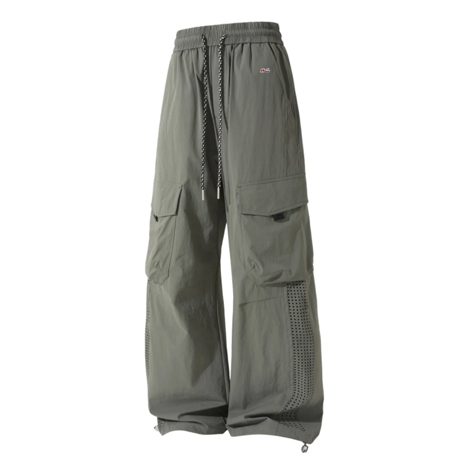 Детские карго-брюки с принтом Cargo Pants Unisex Moderate WARRIOR, Army Green (DIY Badge)