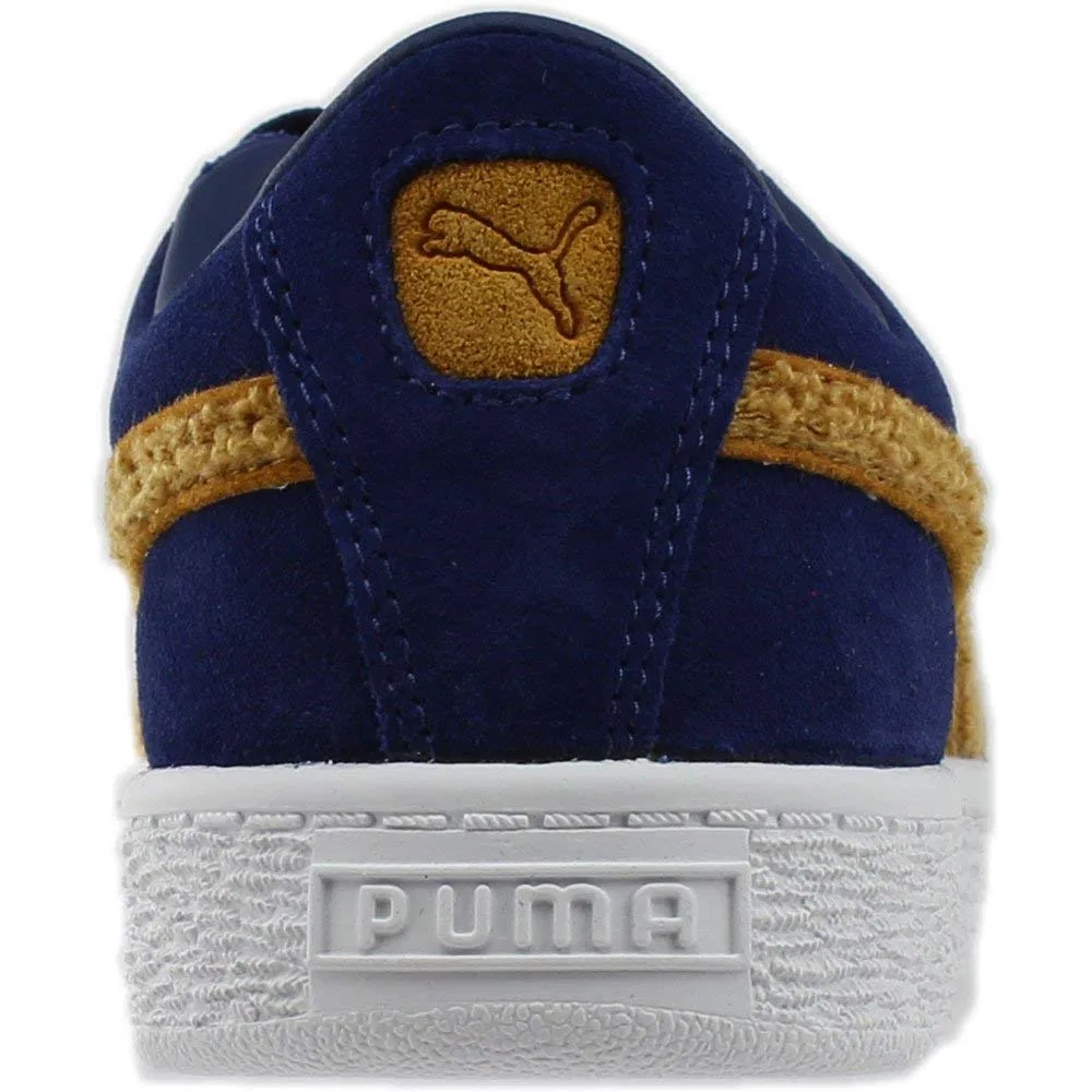 Детские кроссовки для мальчиков классические PUMA, Blue Depths Inca Gold — фото 4