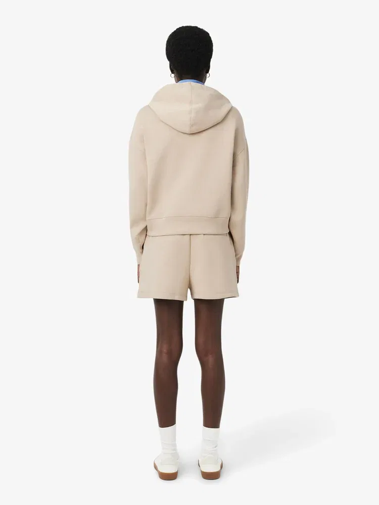 Шорты LACOSTE Beige с начесом из кулирки — фото 3