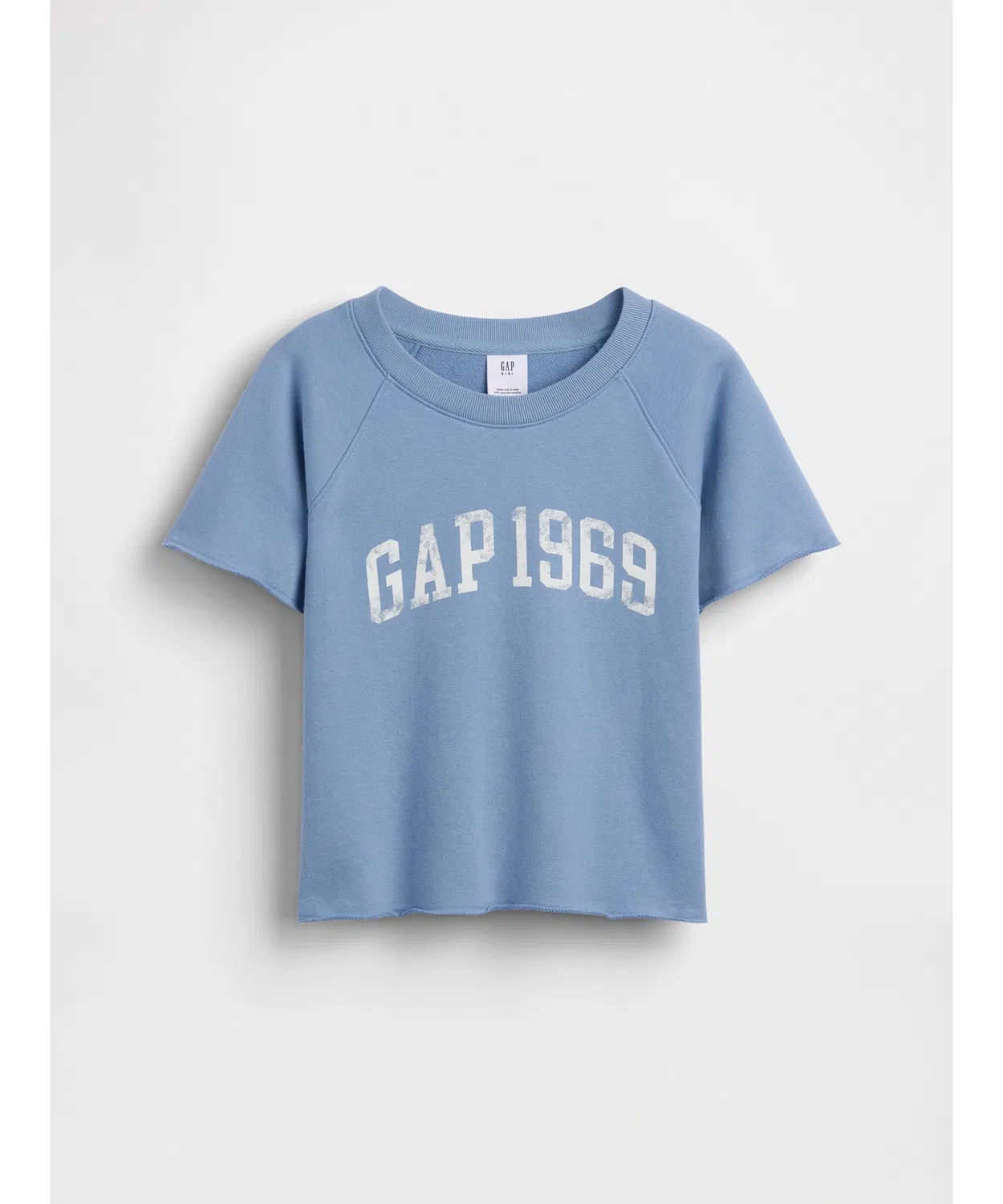 Детская футболка оверсайз с принтом GAP, Off White — фото 3