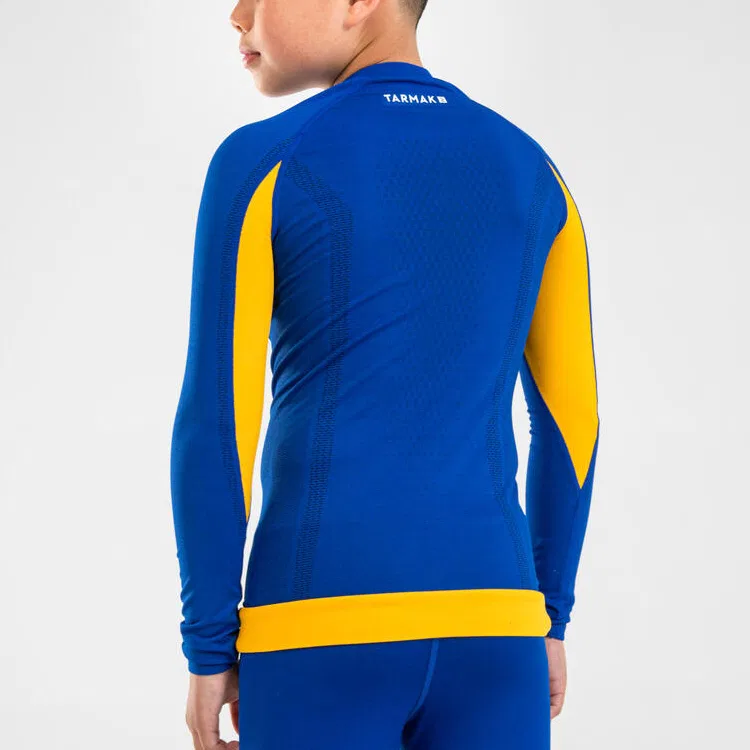 Детская футболка с принтом DECATHLON x NBA, Dark Indigo/Loquat Yellow — фото 3