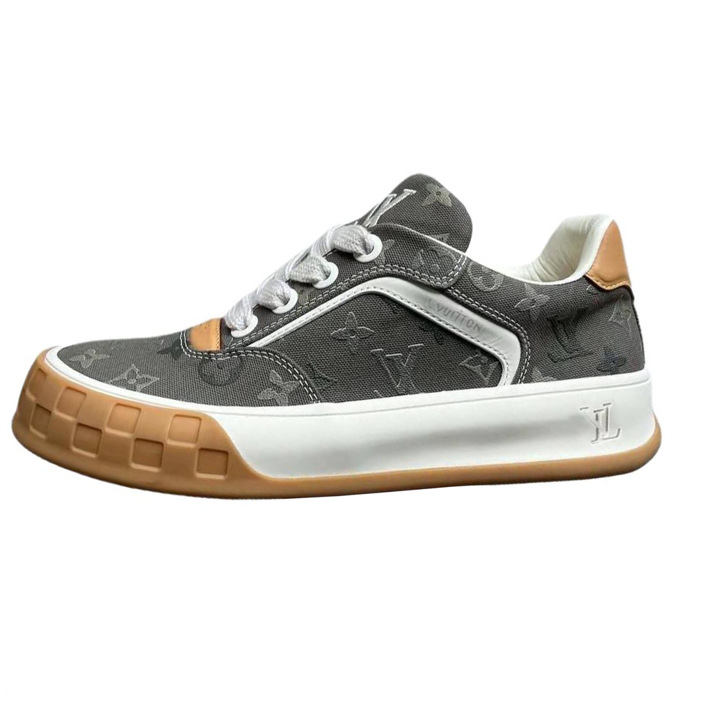 Наклонные низкие кроссовки для скейтбординга мужские LOUIS VUITTON, Original Shoe Box Included — фото 3