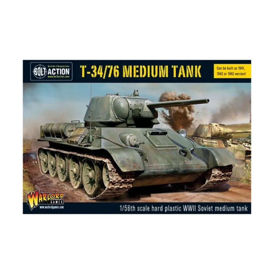 

Средний танк Т-34/76 (пластик), Bolt Action - Soviet - Medium Tanks (28mm)