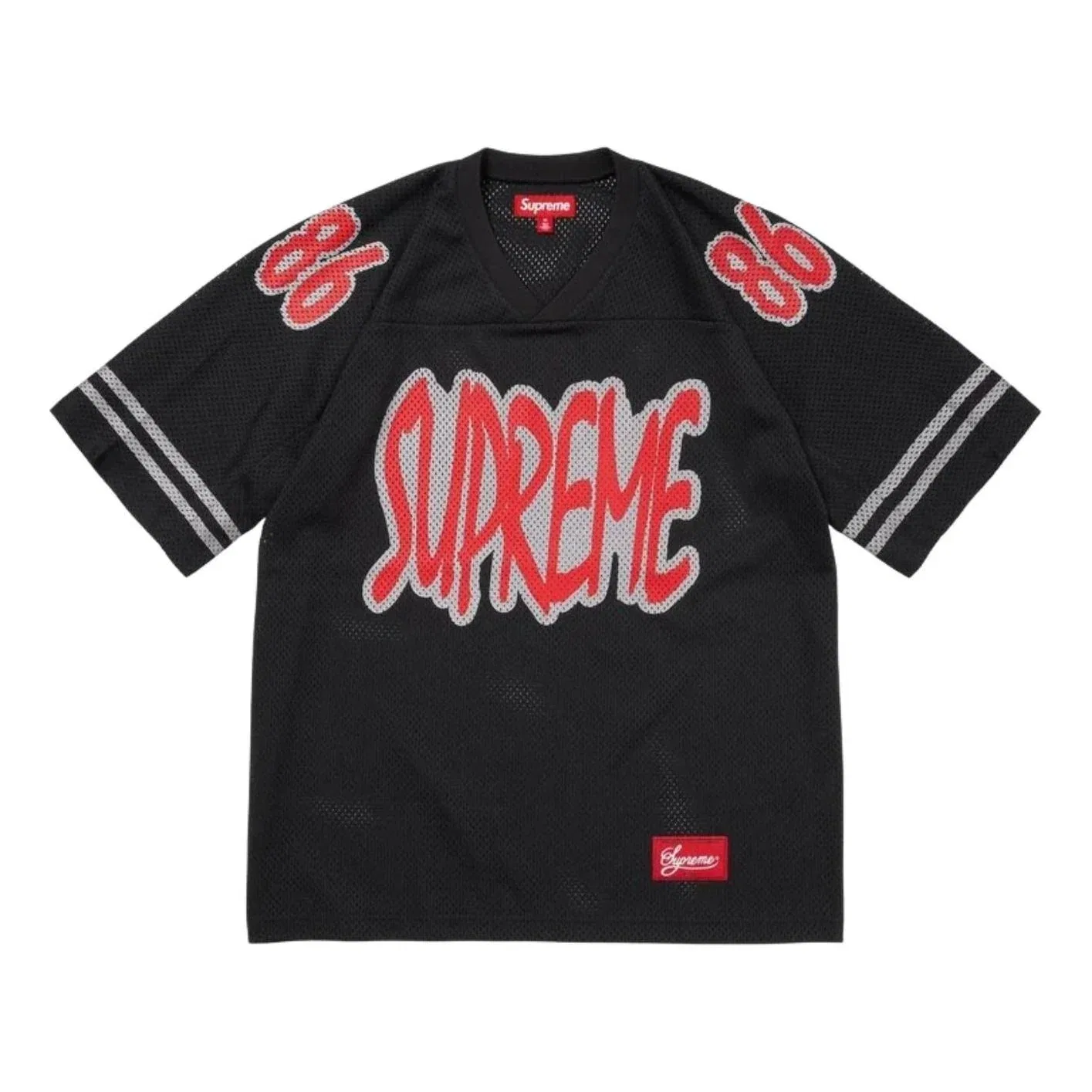 Мужская игровая майка FW26 Reflective Football Jersey 'Black' Supreme, черный