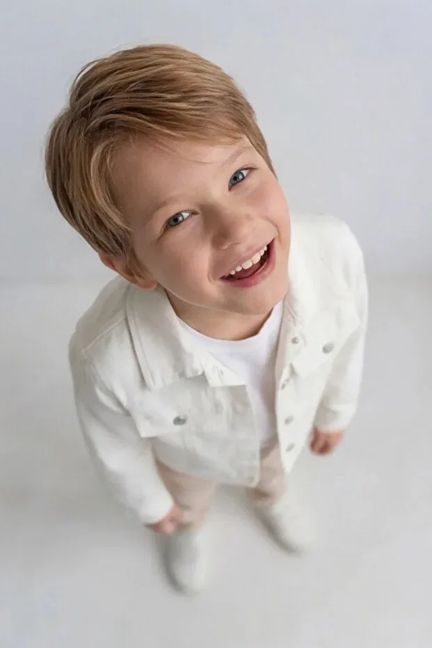 Детская куртка для девочек с принтом Esila Kids, White — фото 4