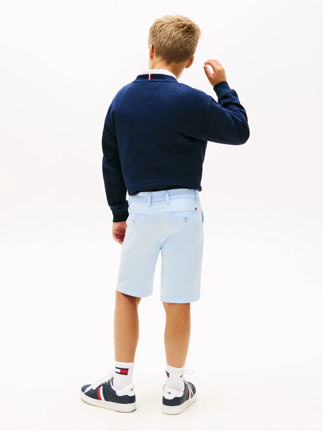 Детские шорты для мальчиков хлопковые Bermuda chino de niño Tommy Hilfiger, Azul — фото 4