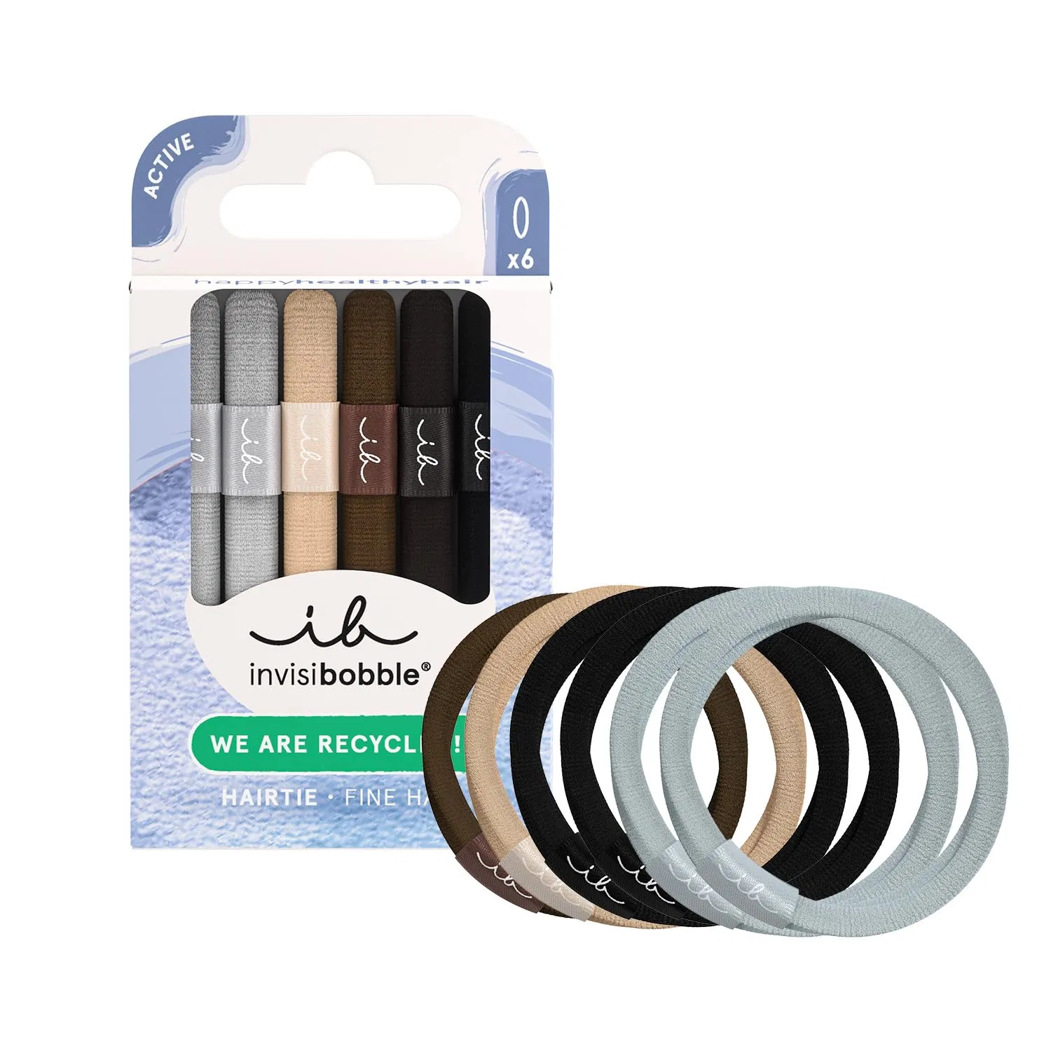 Набор резинок для волос invisibobble Thin Delicate Sustain, 6 шт. Invisibobble