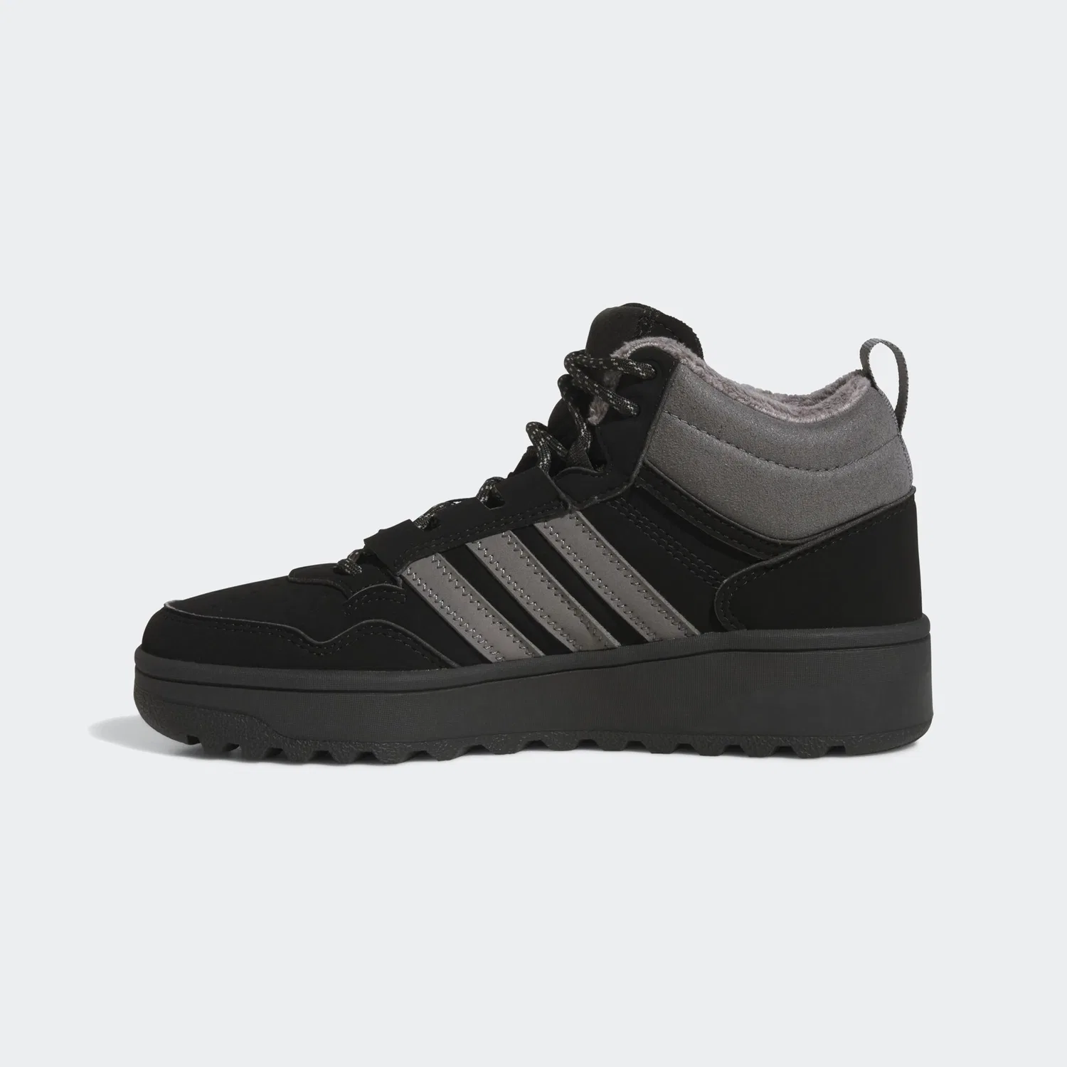 Детские полувысокие кроссовки Hoops 4.0 Adidas Sportswear, Core Black/Grey Four/Core Black — фото 3