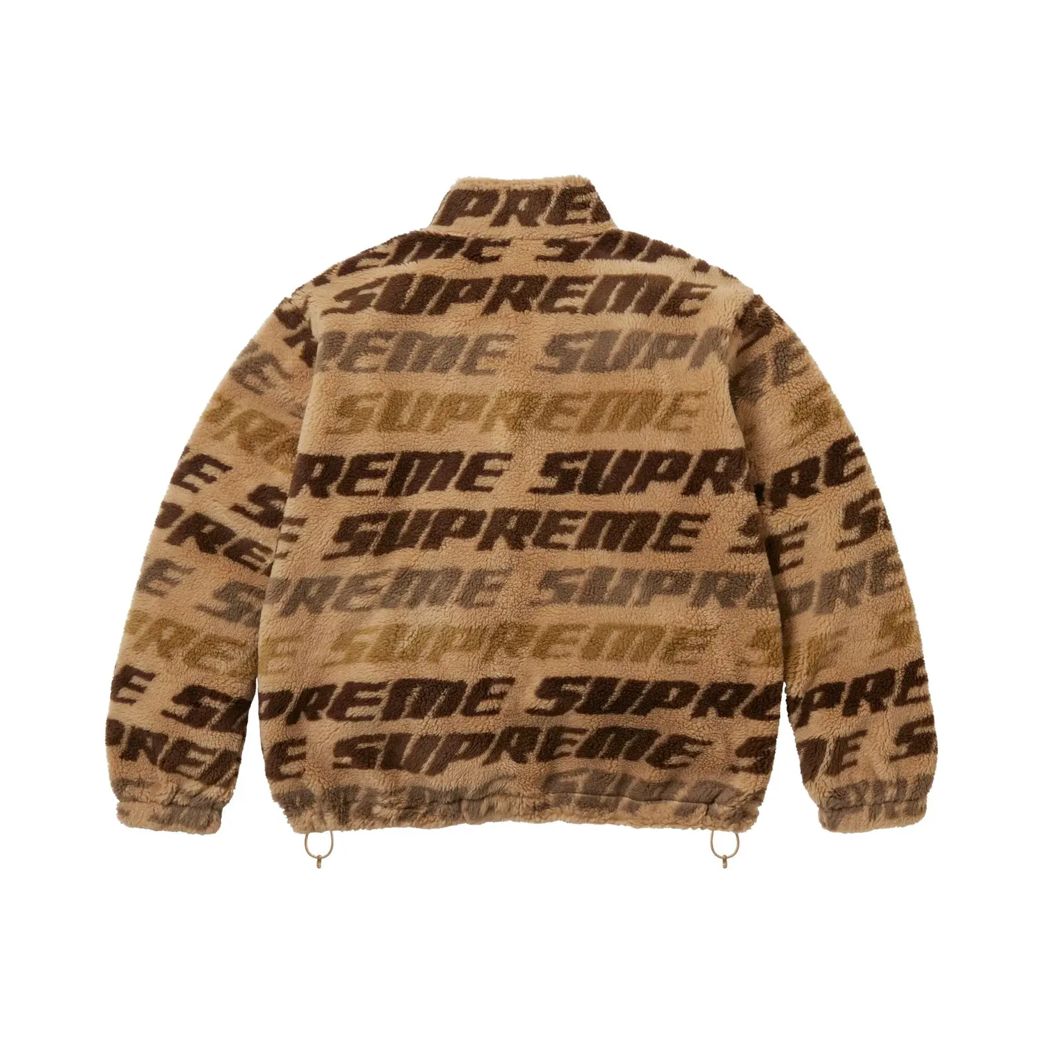 Куртка флисовая с принтом Repeat Jacquard Supreme, Tan — фото 2