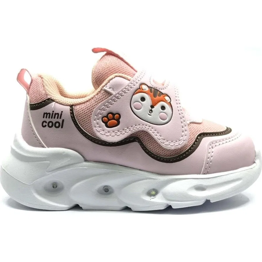 Спортивные сандалии с ортопедической стелькой и светящейся подошвой Aida Cool, Пудровый