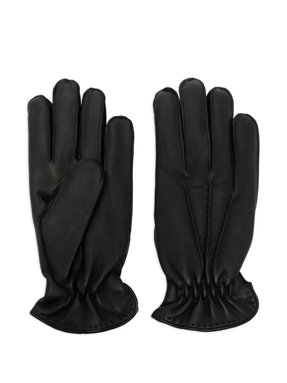 

Кожаные перчатки Orciani, черный