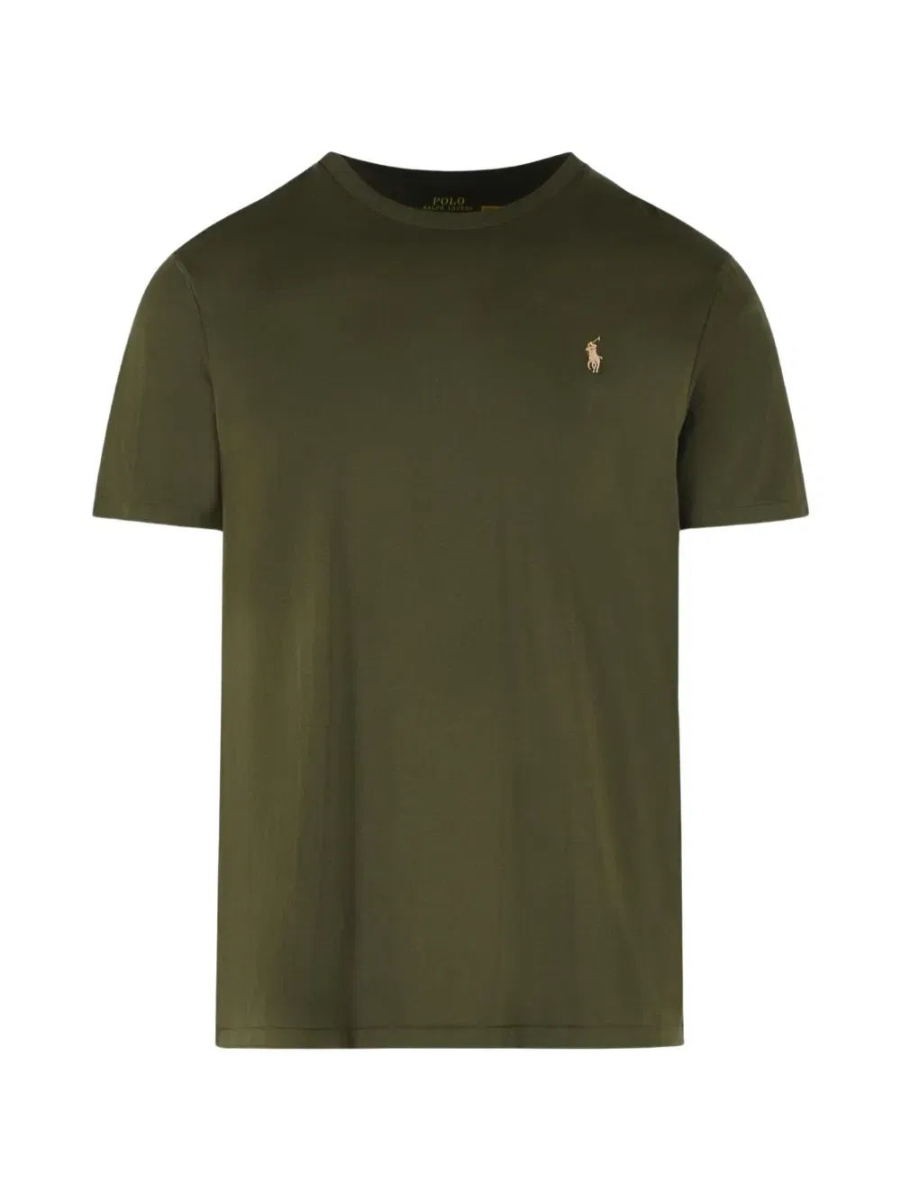 Футболка из хлопка с вышитым логотипом POLO RALPH LAUREN, зеленый