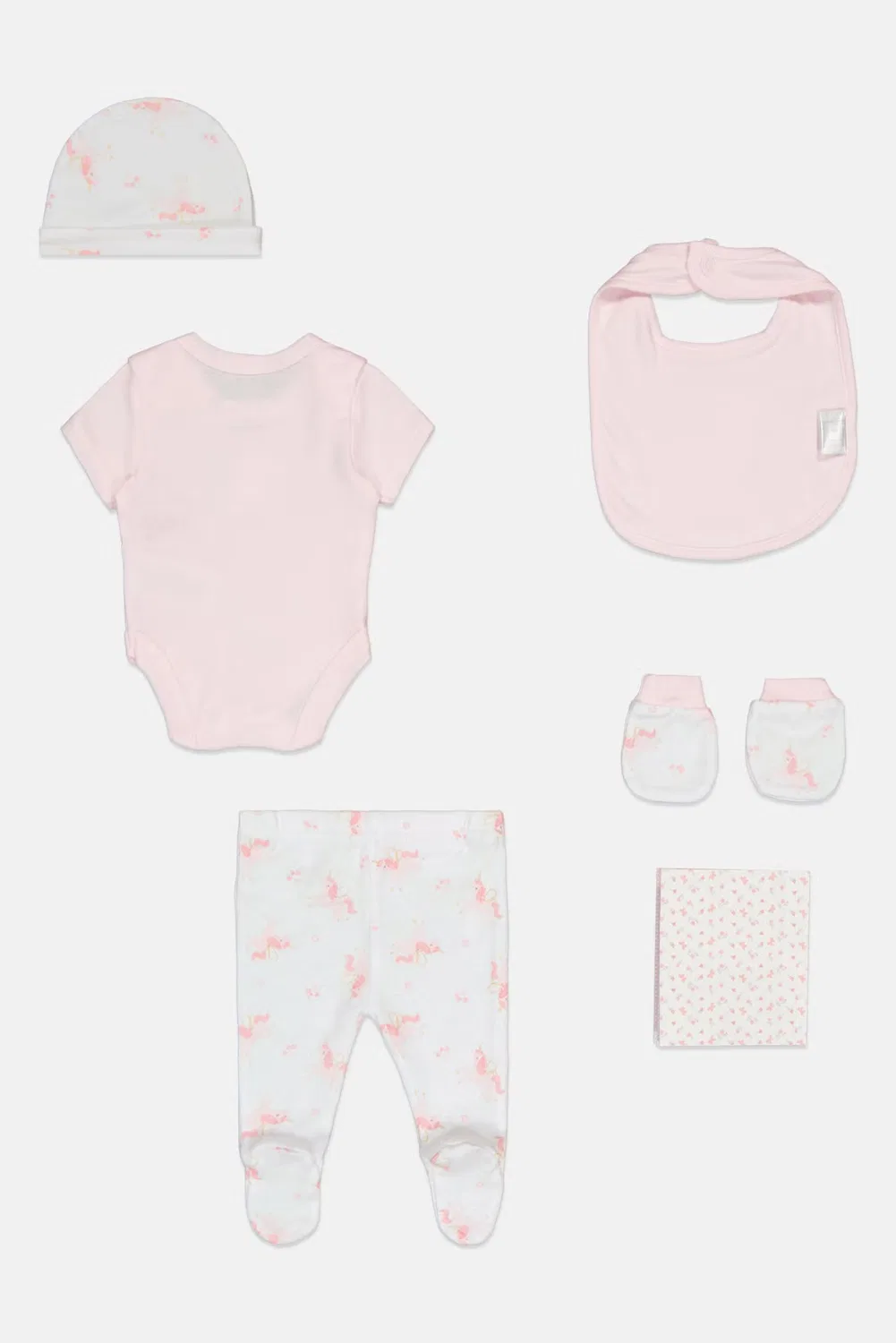 Комплект детской одежды с принтом из 6 предметов, Rock-A-Bye Baby Boutique, разноцветный — фото 3
