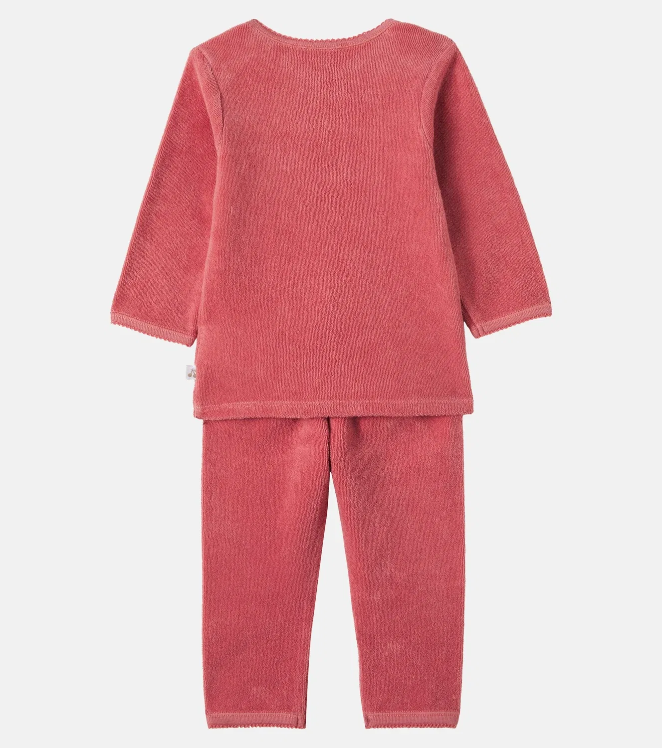 Комплект из хлопковой толстовки и брюк Baby Timi Bonpoint, розовый — фото 2