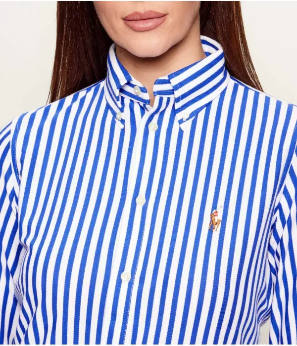 Рубашка slim fit Polo Ralph Lauren, темно-синий — фото 4