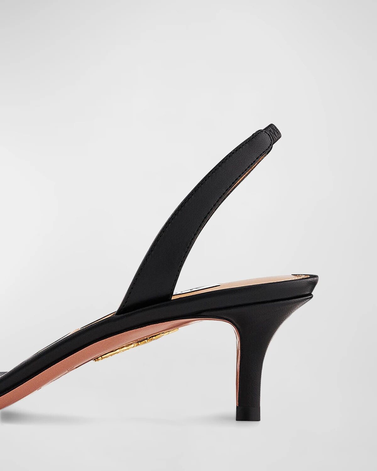 Кожаные сандалии So Nude с бретельками Aquazzura, цвет Black — фото 4