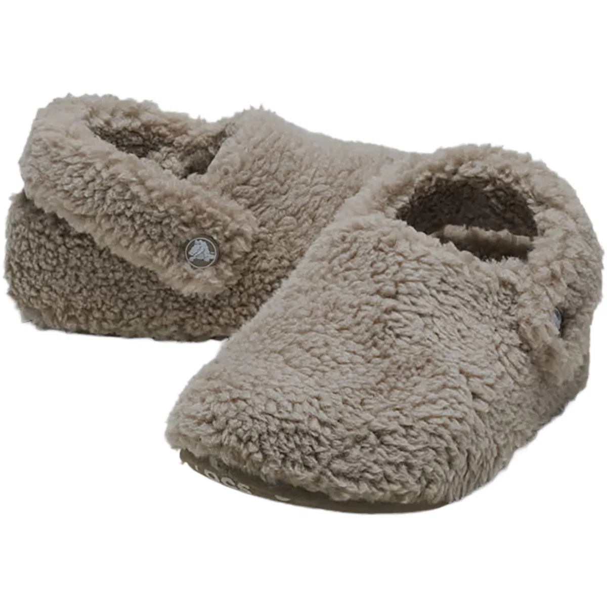 Детские тапочки с искусственным мехом Classic Cozzzy Slipper Crocs, Mushroom — фото 2