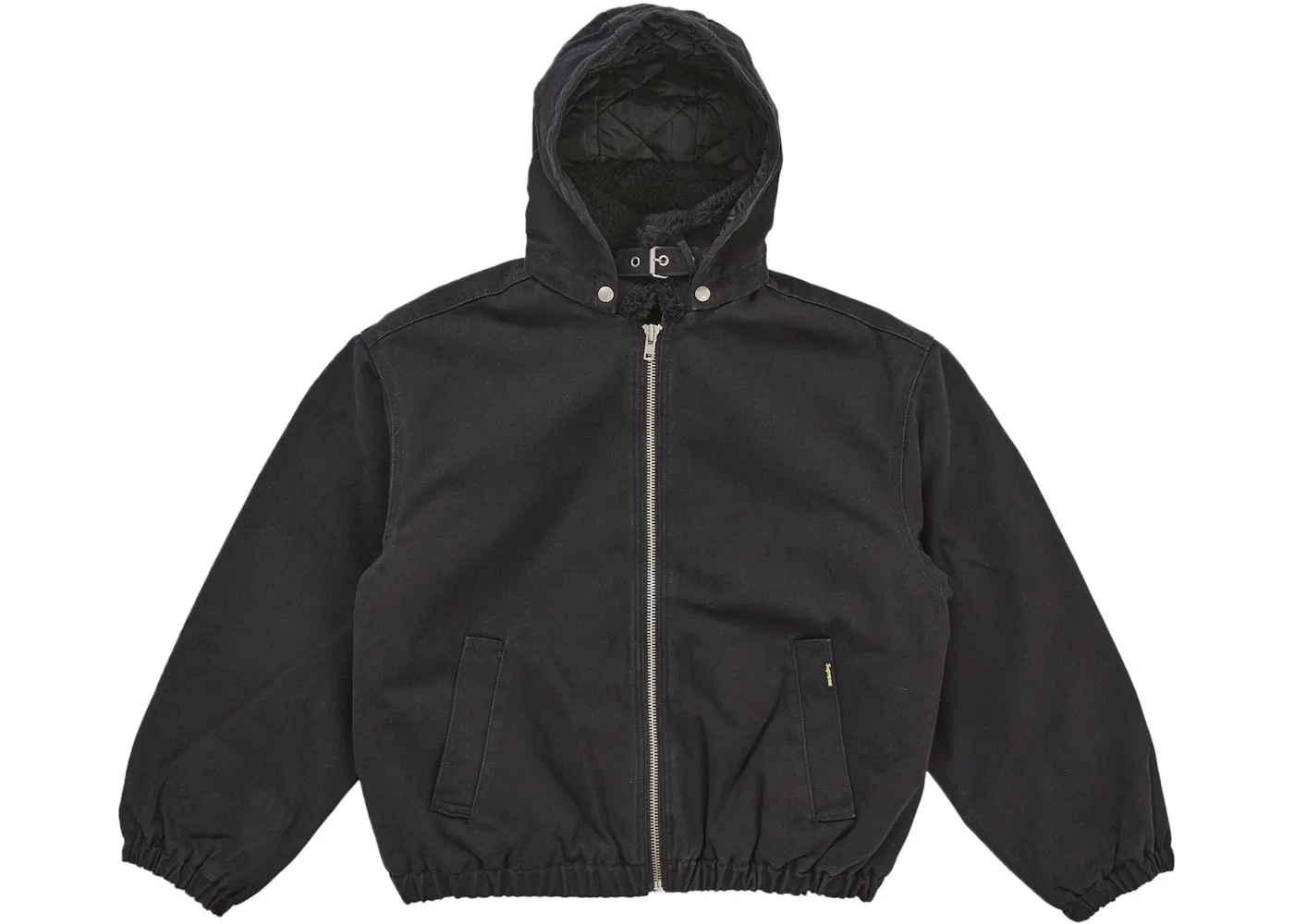 Мужская куртка-бомбер с подкладкой из искусственного каракуля Supreme Jacket (FW25), Black