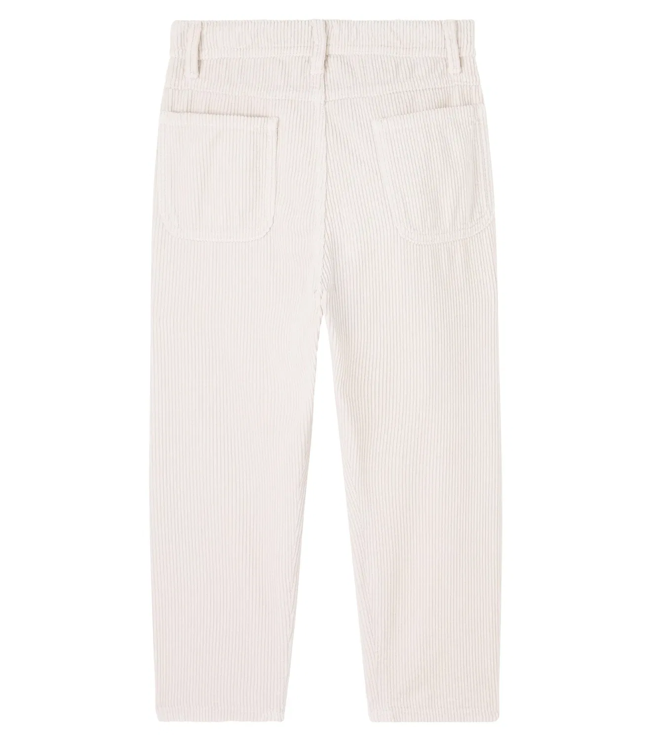 Брюки хлопковые вельветовые Brunello Cucinelli Kids, белый — фото 3