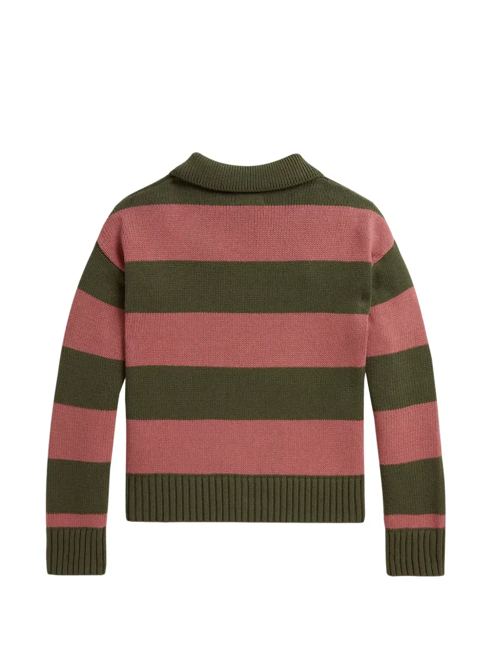 Полосатый свитер POLO RALPH LAUREN KIDS, зеленый — фото 2