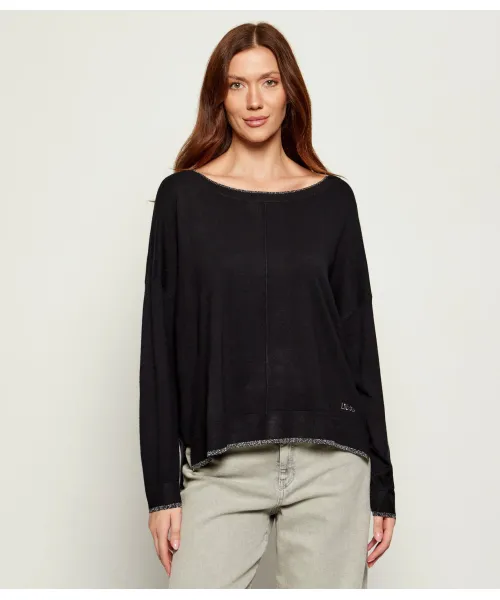 

Свитер Relaxed fit Liu Jo, черный