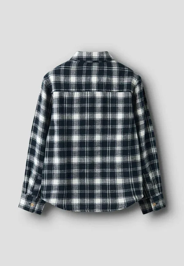 Рубашка клетчатая Checked Name It темно-синий Blazer — фото 4