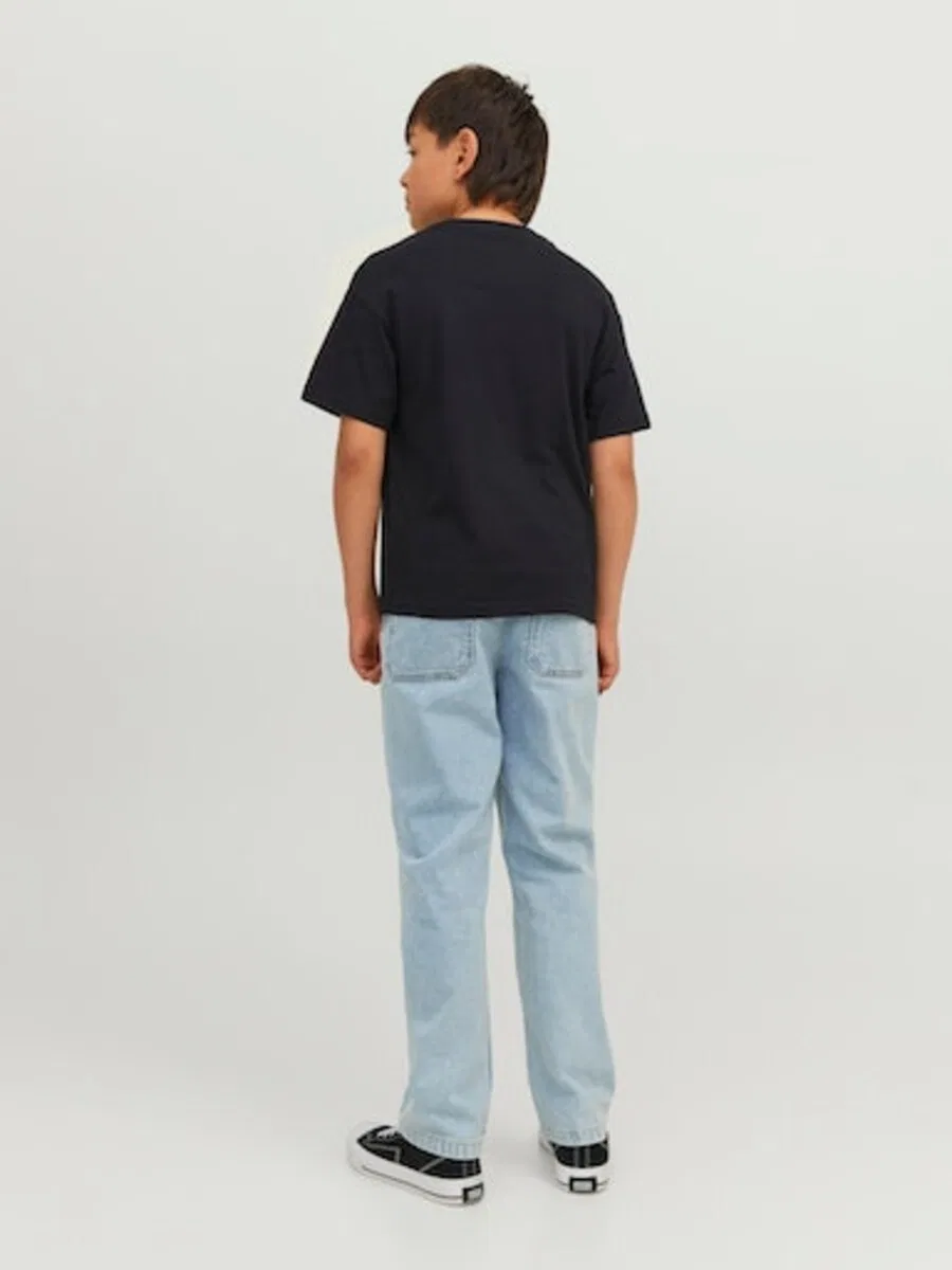 Детская футболка 'JJEStar' черного цвета Jack & Jones Junior — фото 4