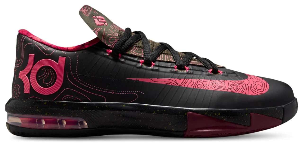 Детские баскетбольные кроссовки для мальчиков Nike KD VI, Black/Red