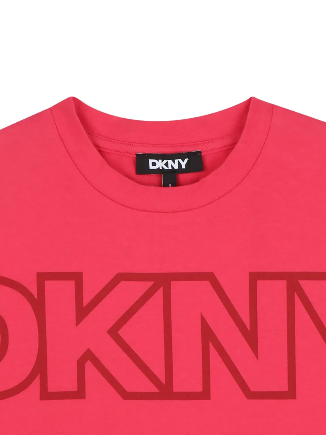 Футболка с логотипом и короткими рукавами DKNY, розовый — фото 2