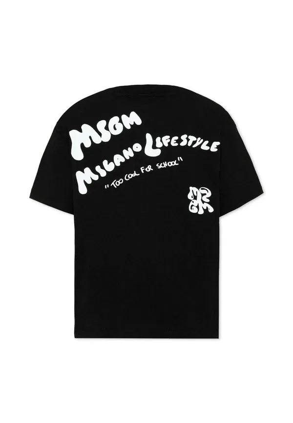 Футболка с принтом Print T-shirt Msgm, черный — фото 2