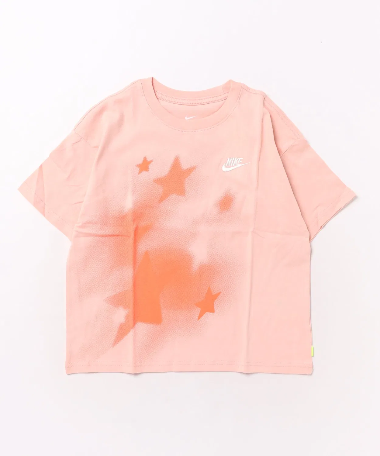 Детская футболка с коротким рукавом, с принтом, модель BOXY STARS NIKE, Orange