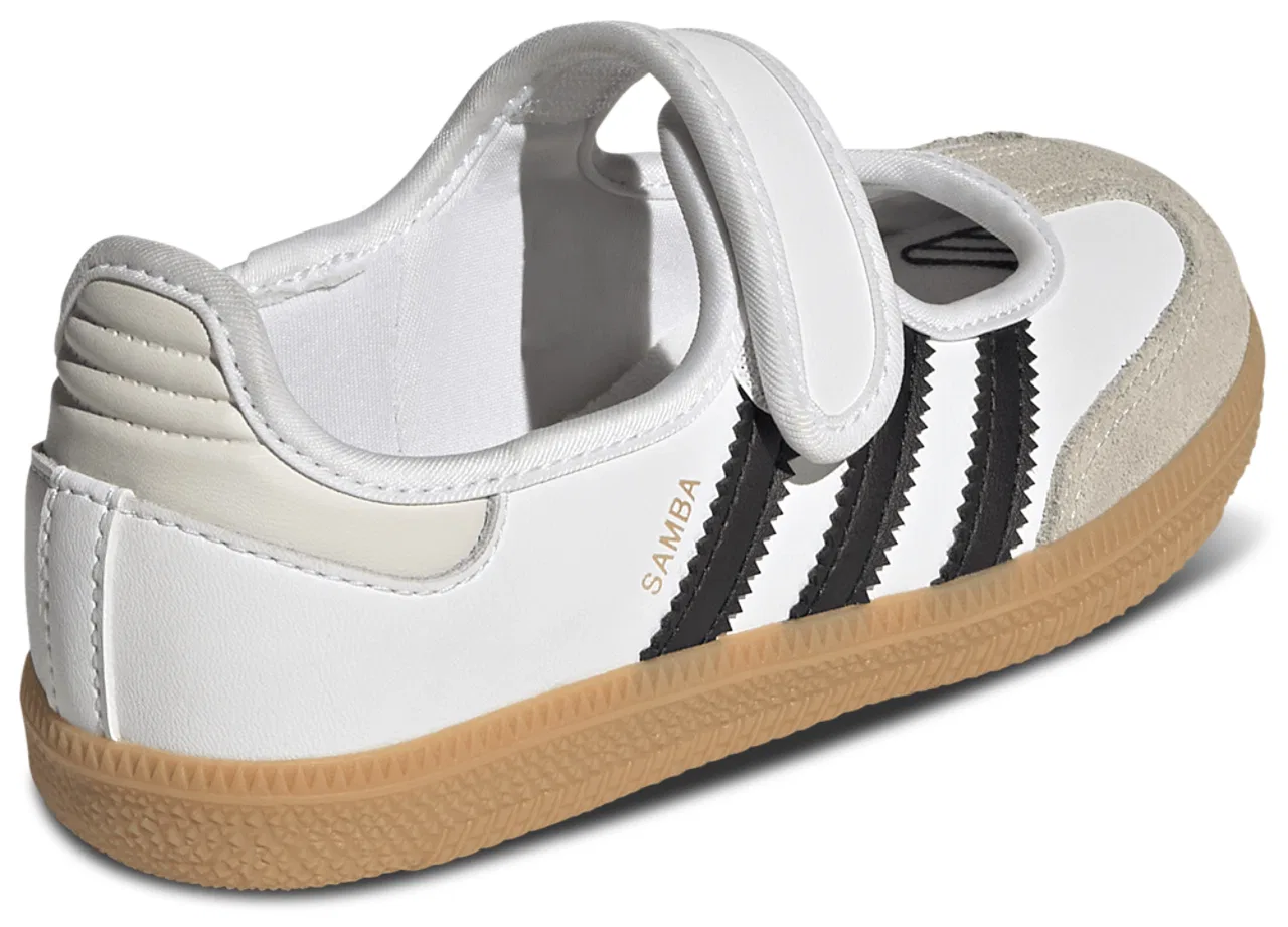 Кроссовки Мэри Джейн для девочек Samba Jane Adidas, цвет Core Black/Gum/Footwear White — фото 3