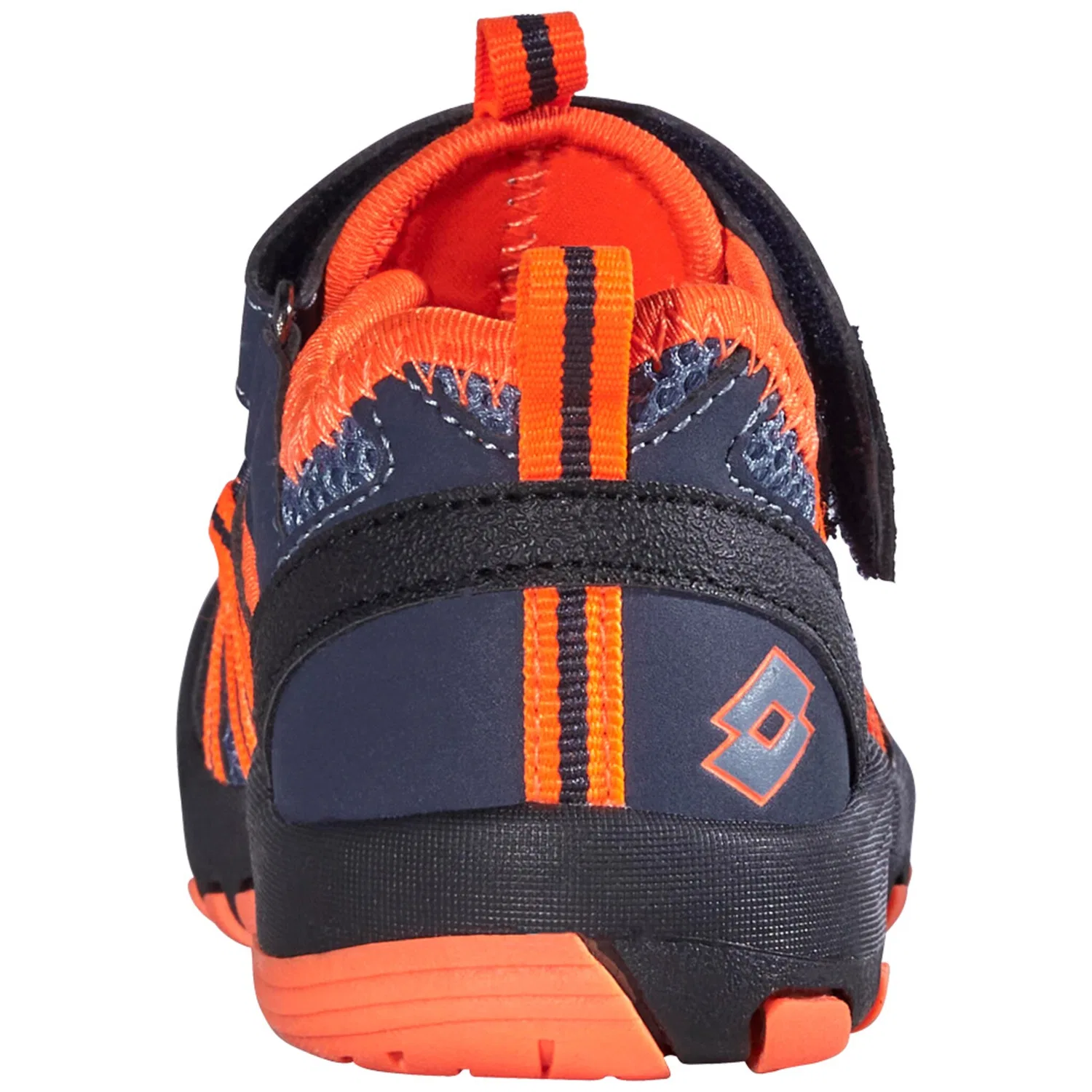 Детские закрытые сандалии с сетчатым верхом Lotto, Navy/Orange — фото 4