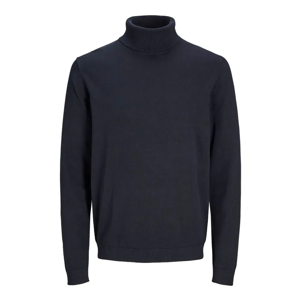 Свитер с высоким воротником Basic Jack & Jones, синий