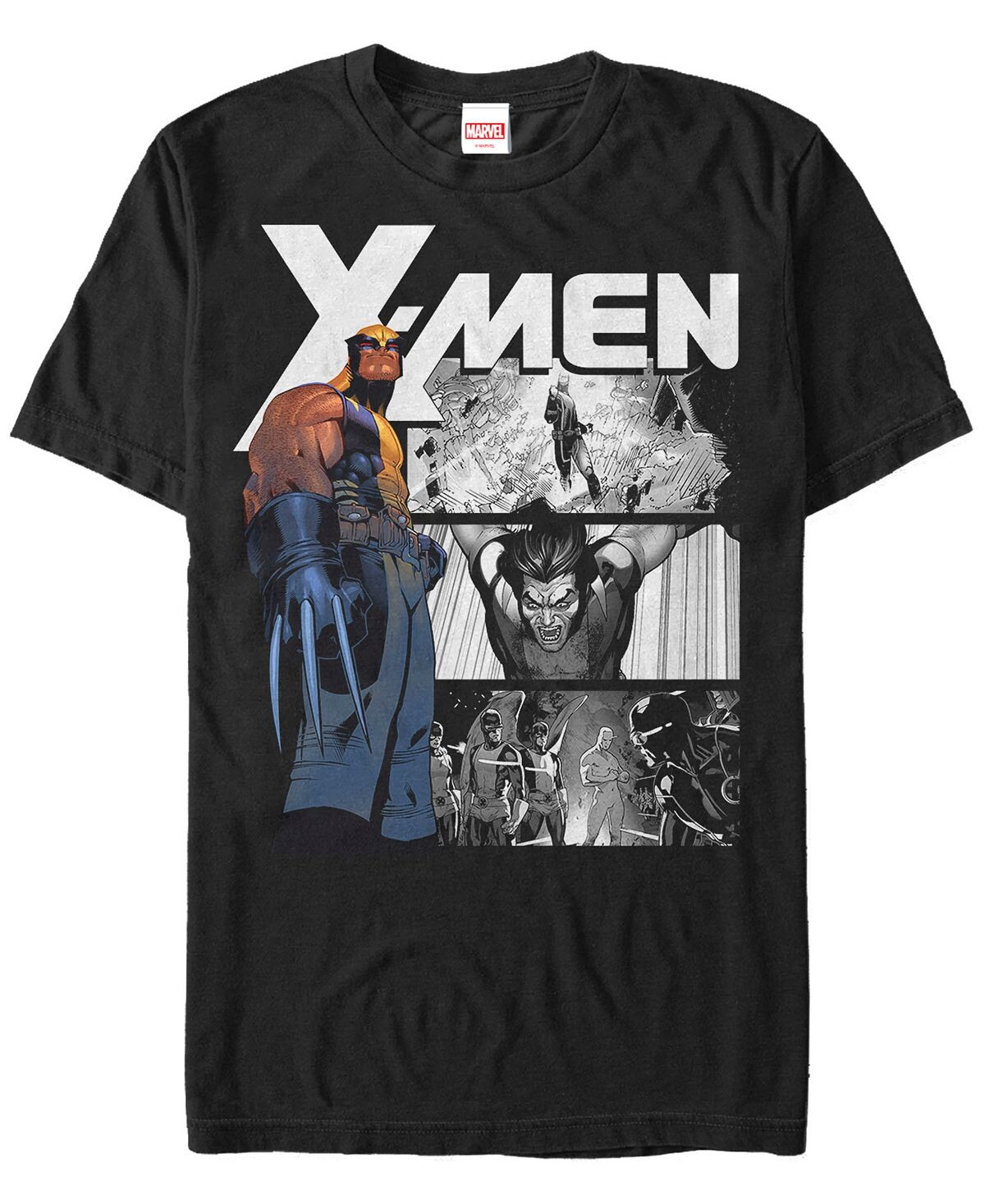 

Мужская коллекция комиксов marvel x-men the wolverine футболка с коротким рукавом Fifth Sun, черный