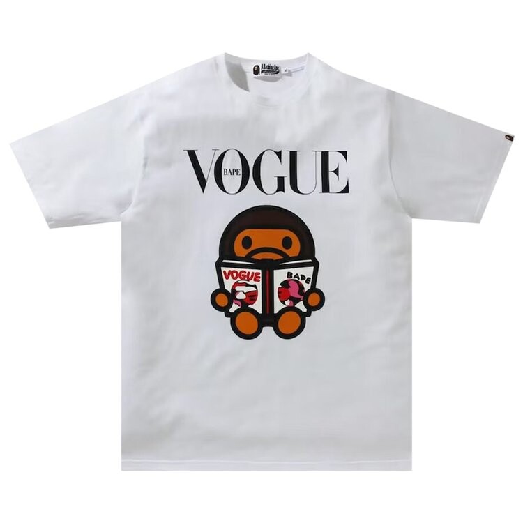 

Футболка BAPE x VOGUE Baby Milo Tee 'White', белый