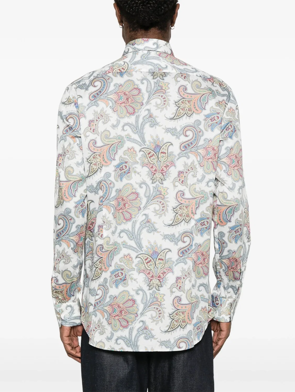 Рубашка с рисунком "Пейсли" от Etro, белый — фото 2