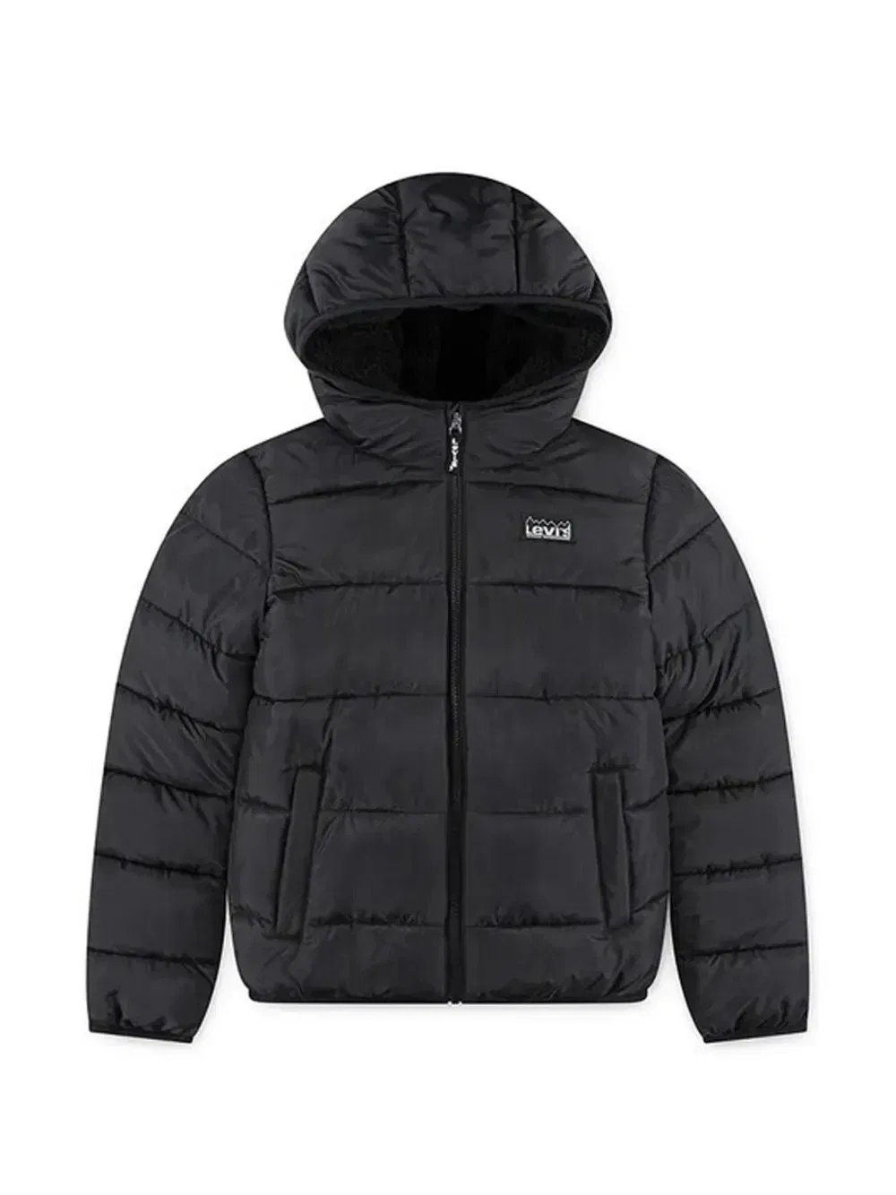 Куртка с капюшоном и логотипом Levi's kids, черный