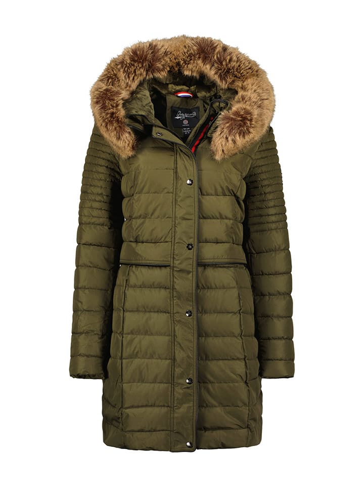

Стеганое пальто Geographical Norway Steppmantel Charlize, хаки