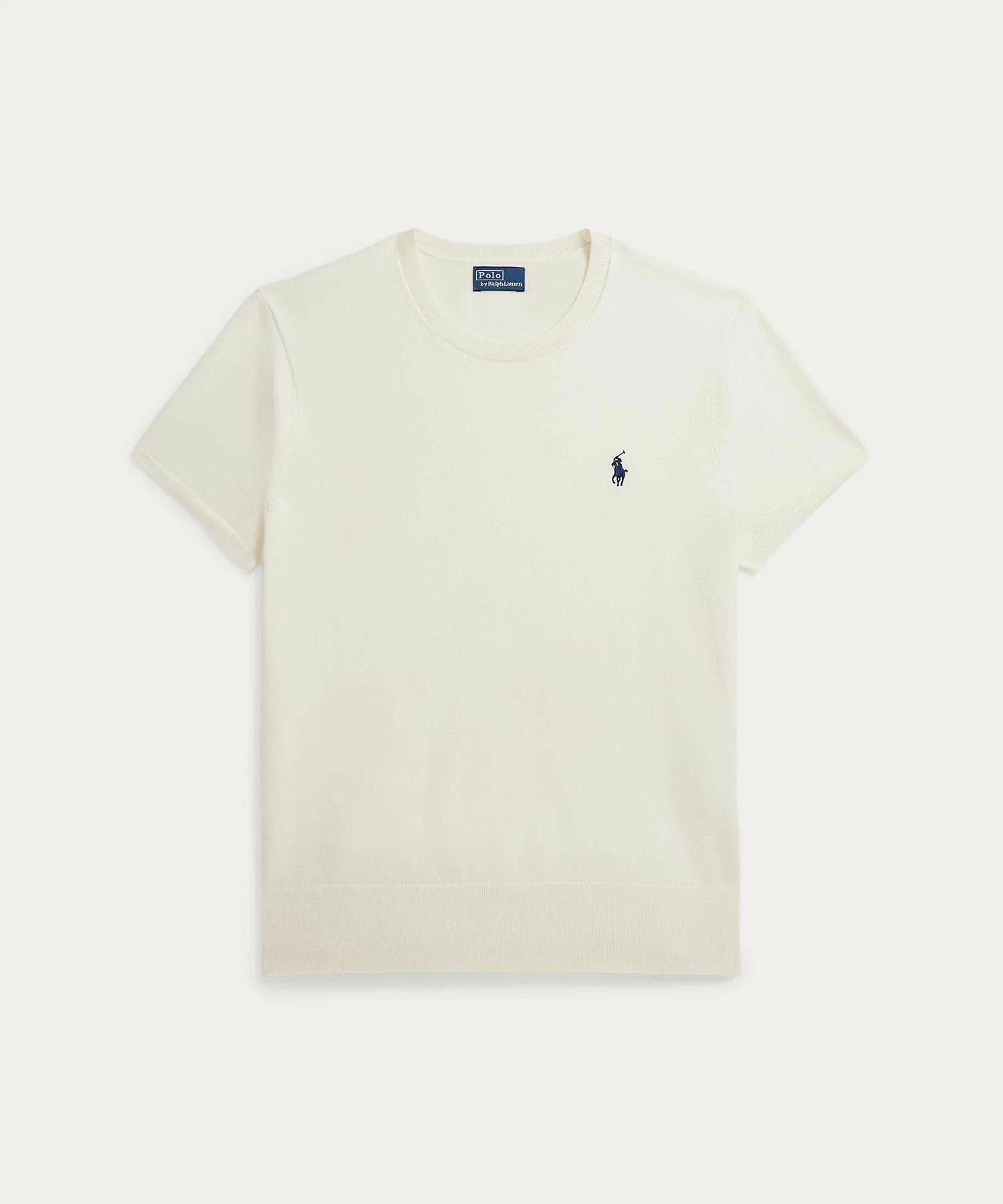 Свитер с коротким рукавом и круглым вырезом Polo Ralph Lauren, 101 Natural