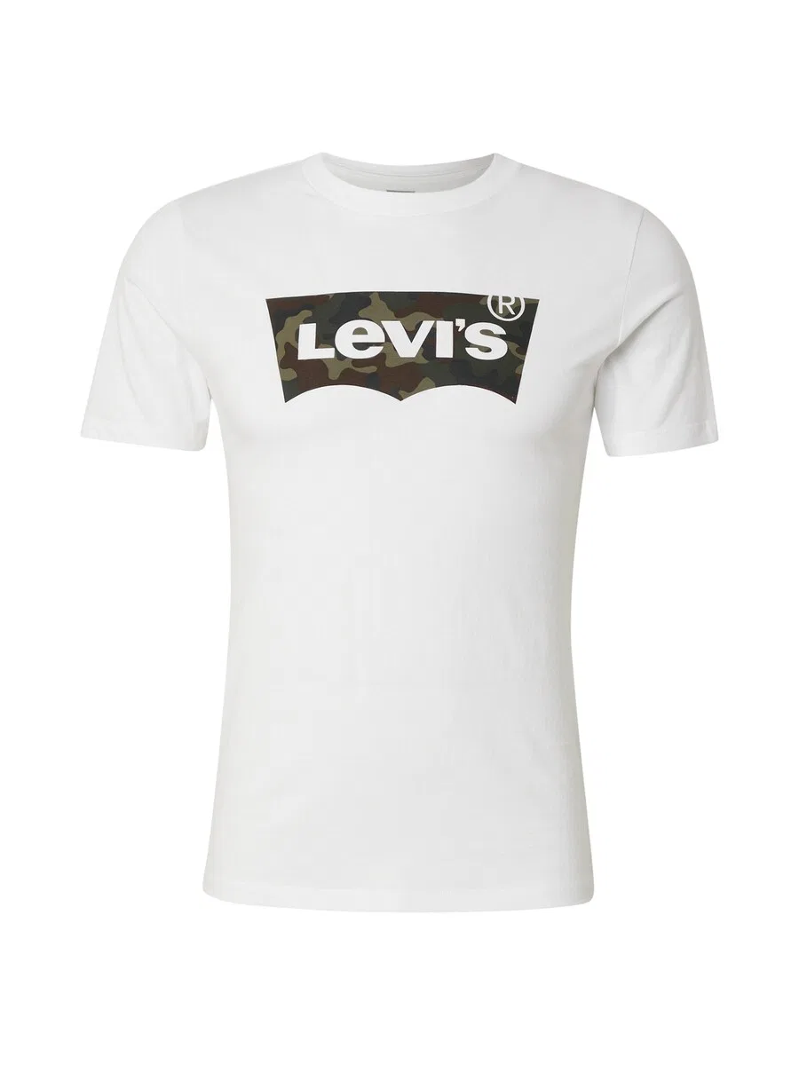 Рубашка LEVI'S Regular Shirt 'Housemark Graphic T-Shirt' белого цвета