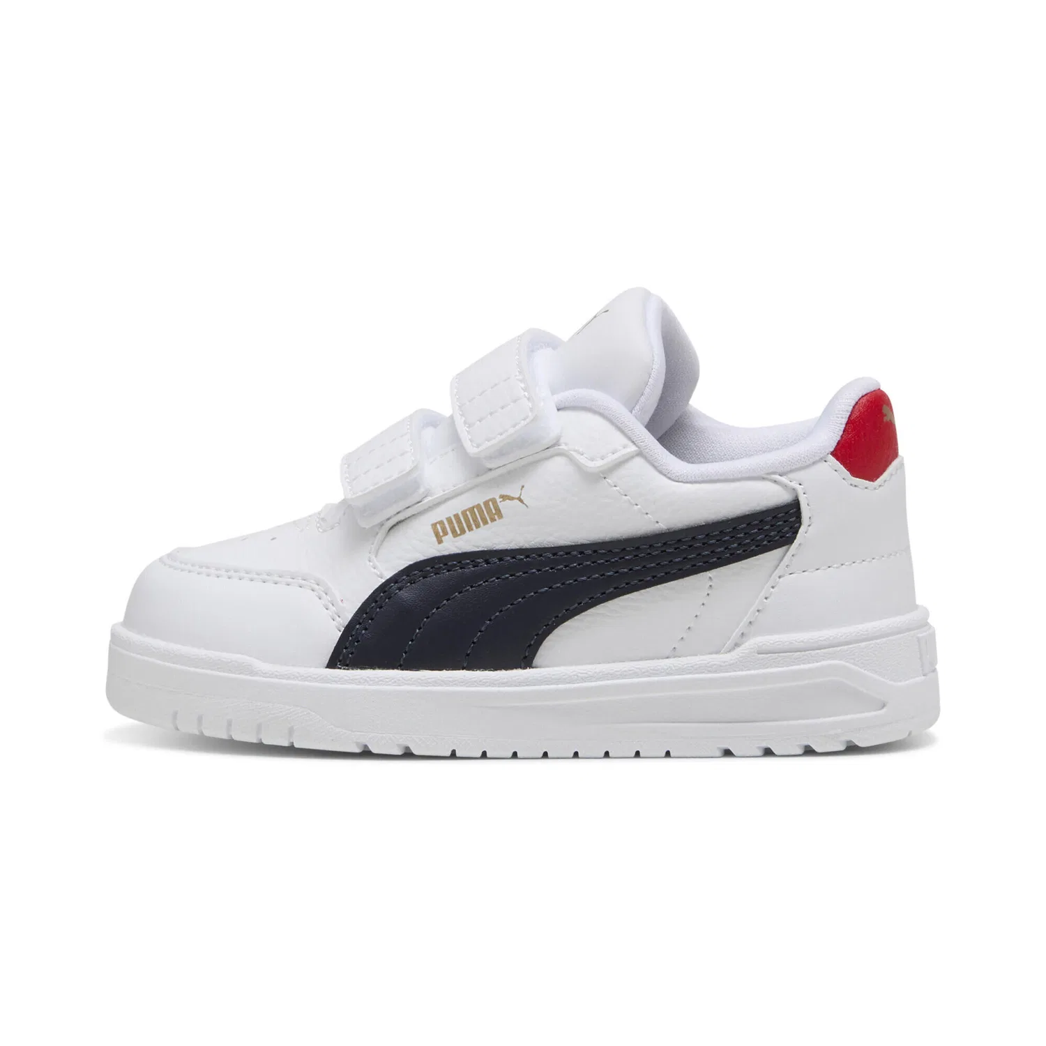 Детские кроссовки с принтом Shuffle Downtown Puma, Weiss Blau Rot — фото 3