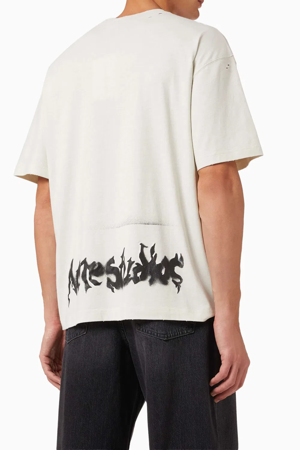 Футболка с принтом Gothic Logo Acne Studios
