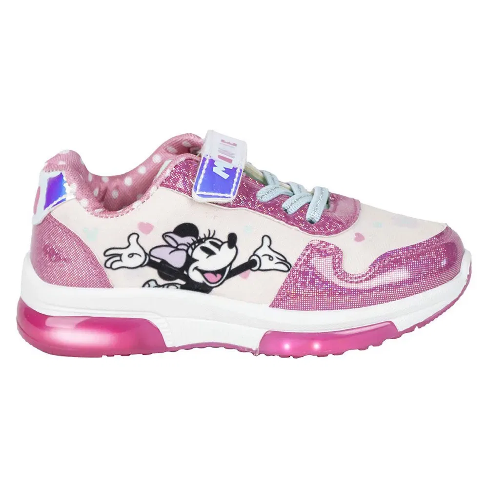 Детские кроссовки для девочек со светящейся подошвой Minnie Mouse Disney, Pink