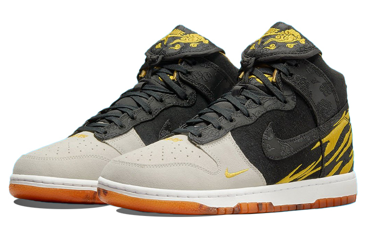 Кроссовки Nike Dunk Retro PRM, черный/светло-серый — фото 3