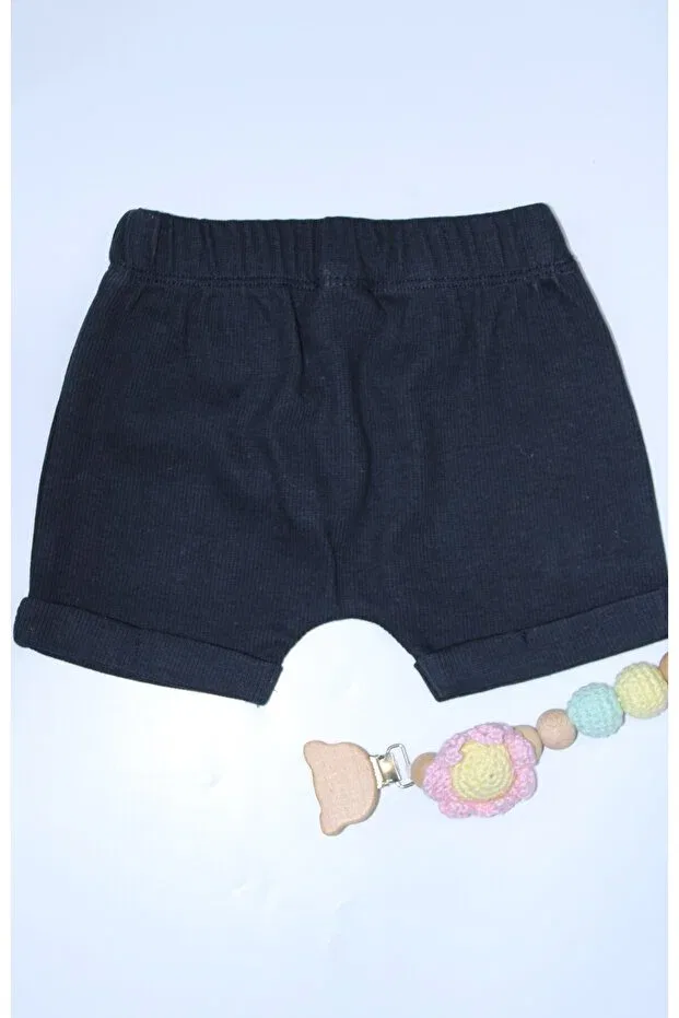 Детские шорты для мальчиков органические Milk & Muffin, Navy Blue — фото 2