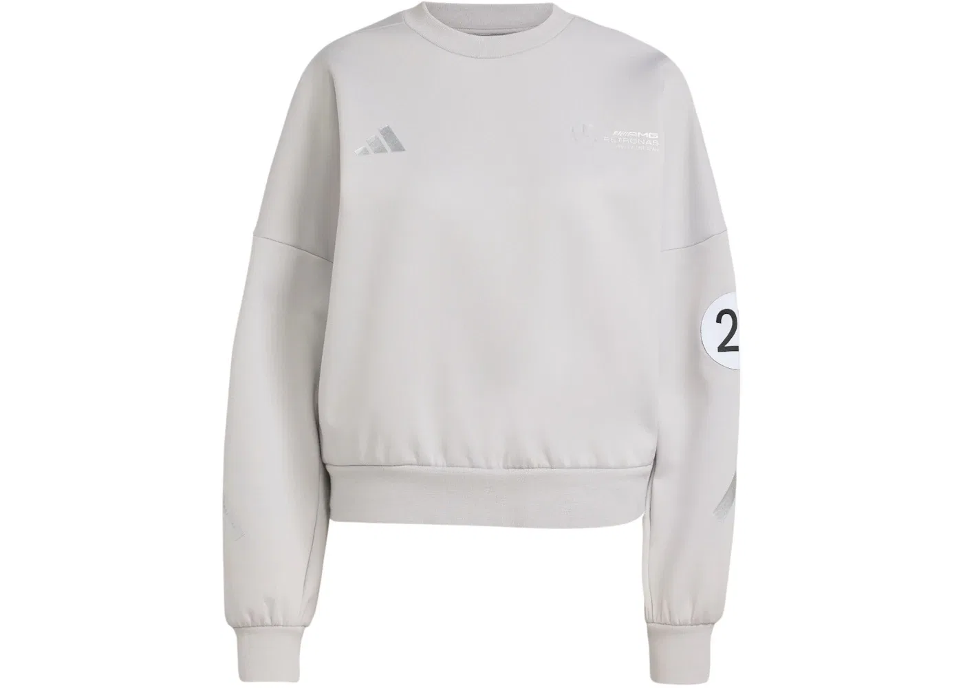 Женский свитшот Mercedes AMG Petronas Formula 1 Team Silver Arrows Adidas, Grey