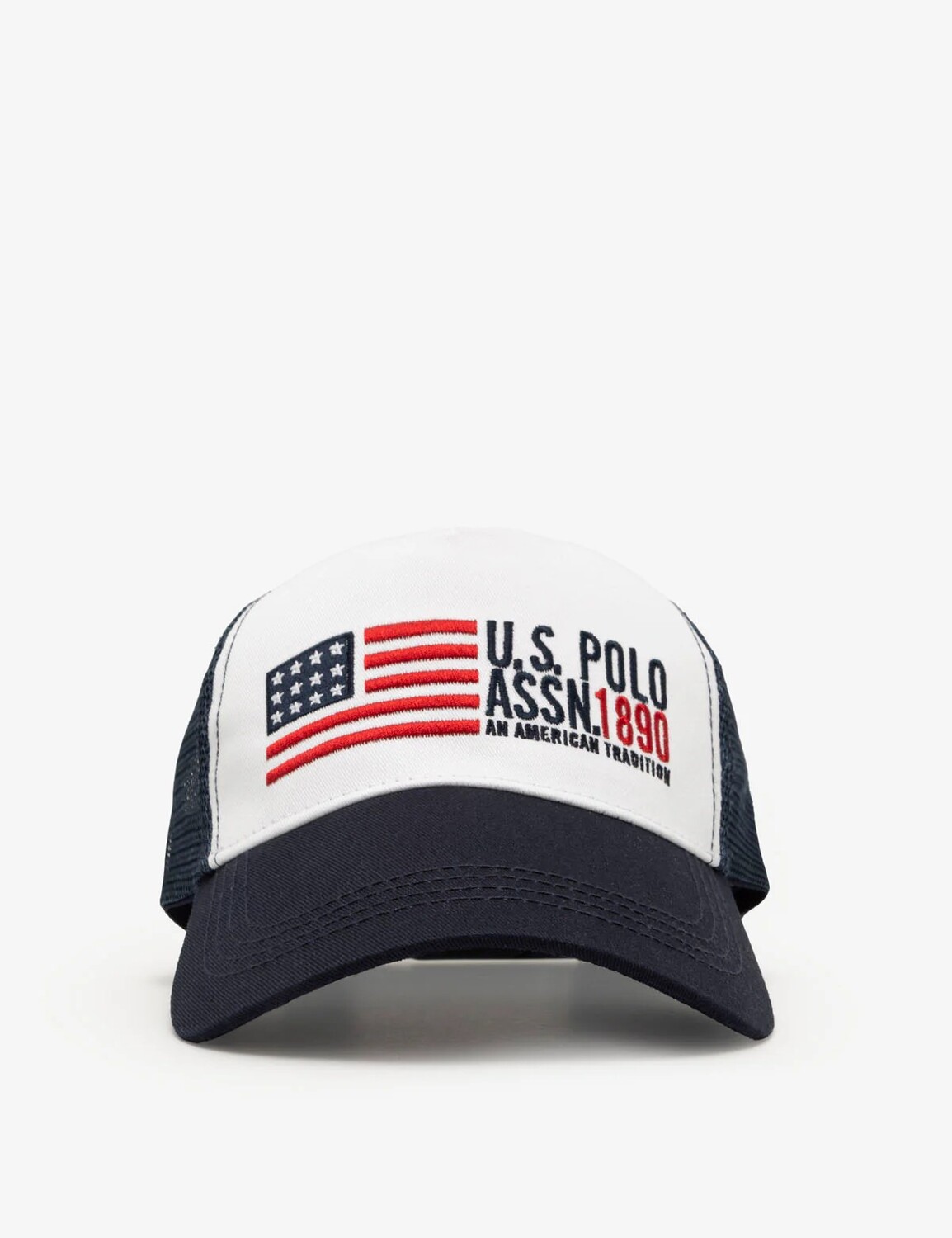 

Бейсболка U.S. Polo Assn. Mens Uspa Flag Trucker, темно-синий/белый